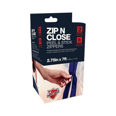 SURFACE SHIELDS Zipper 7Ft Adhesive ZC02